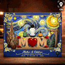 Gift For Mother, Mom - Children, Love - Mother And Children Forever Linked Together Starlit Night - Personalized DIY Book Nook Kit