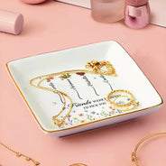 Gift For Daughter,Gift For Grandkids,Mom - Daughters (Adult),Happy - Mother If Daughters Were Flower I'd Pick You - Personalized Ring Dish