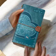 Gift For Mother,Gift For Grandma,Happy,Love - Mother Little Sweethearts Embossed Effect - Personalized Leather Vintage Journal