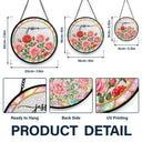 Gift For Yourself, Gift For Women, Summer, Cozy, Icon, Special Font - Mother Of Pearl Birth Flower Blooming In Love - Personalized Stained Glass Window Hanging Suncatcher