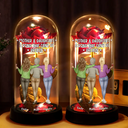 Gift For Mother, Gift For Daughter, Gift For Women, Happy - Mother & Daughter A Bond That Can't Be Broken - Personalized Everlasting Rose Dome Lamp