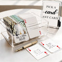 Pet Couple,Romantic,Pet Lovers,Gift For Couples,Wedding,Vector,Custom Text - Mr & Mrs Wedding Signing Book - Personalized Playing Cards