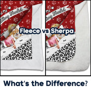 Gift For Yourself,Gift For Women,Gift For Men,Pet Mom,Pet Lovers,Pet Dad,Dog Lovers,Dog Mom,Dog Dad - My Dog Cuddling Blanket Corner - Personalized Fleece Blanket, Sherpa Blanket
