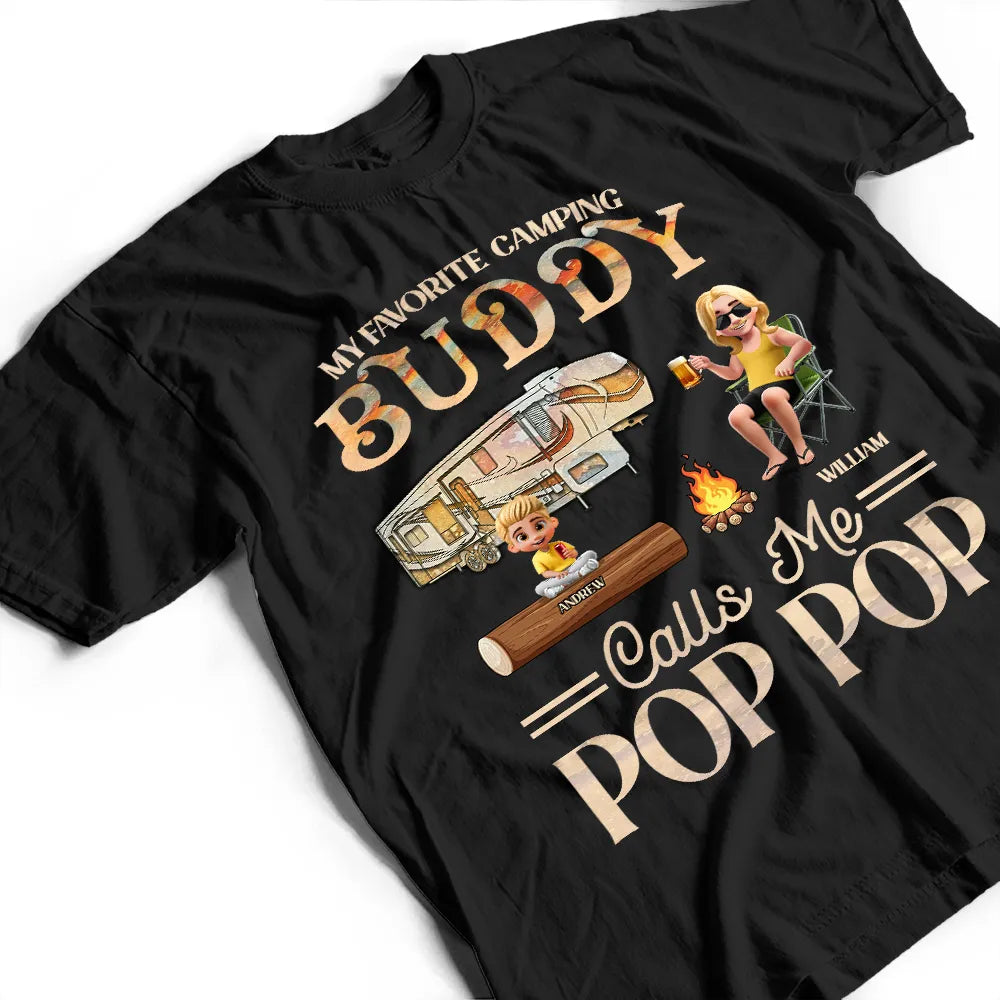Gift For Father,Dad,Daughters,Sons,,Children,Dad's Hobby,Camping - My Favorite Camping Buddies - Personalized T Shirt