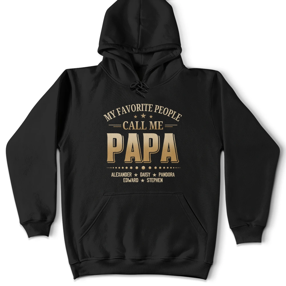 Gift For Grandpa,Grandpa - Grandkids,Icon,Special Font,Proud - My Favorite People Call Me - Personalized T Shirt