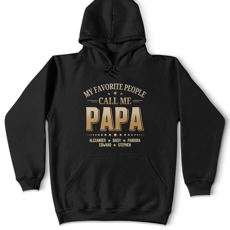 Gift For Grandpa,Grandpa - Grandkids,Icon,Special Font,Proud - My Favorite People Call Me - Personalized T Shirt