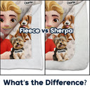 Pet Lovers,Pet Mom,Cat Mom,Dog Mom - My Cat Dog Cuddling Blanket Peeking - Personalized Fleece Blanket, Sherpa Blanket