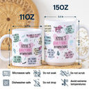 Top Market,Love,Gift For Yourself,Gift For Women,Gift For Men,Christian,Non-Eng - My Daily Bible Affirmations - Personalized White Edge-to-Edge Mug