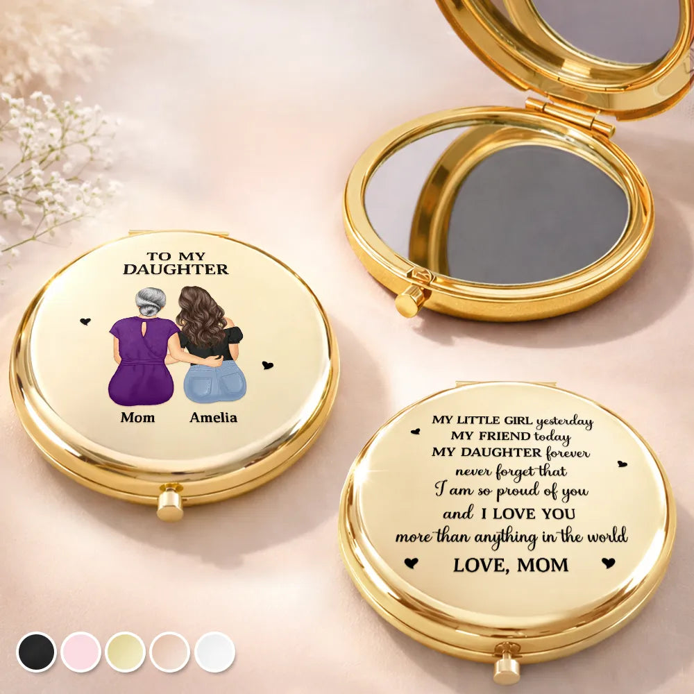 My Daughter Granddaughter Forever - Personalized Compact Mirror