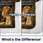 Top Market,Gift For Daughter,Gift For Son,Gift For Grandkids,Gift For Women,Gift For Men,Love - My Daughter Son Just Do Your Best - Personalized Fleece Blanket, Sherpa Blanket