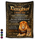 Top Market,Gift For Daughter,Gift For Son,Gift For Grandkids,Gift For Women,Gift For Men,Love - My Daughter Son Just Do Your Best - Personalized Fleece Blanket, Sherpa Blanket