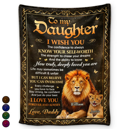 My Daughter Son Just Do Your Best - Personalized Fleece Blanket, Sherpa Blanket