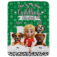 Dog Lovers, Pet Lovers, Dog Mom, Dog Dad, Pet Mom, Pet Dad, Love - My Dog Cuddling Blanket - Personalized Fleece Blanket, Sherpa Blanket