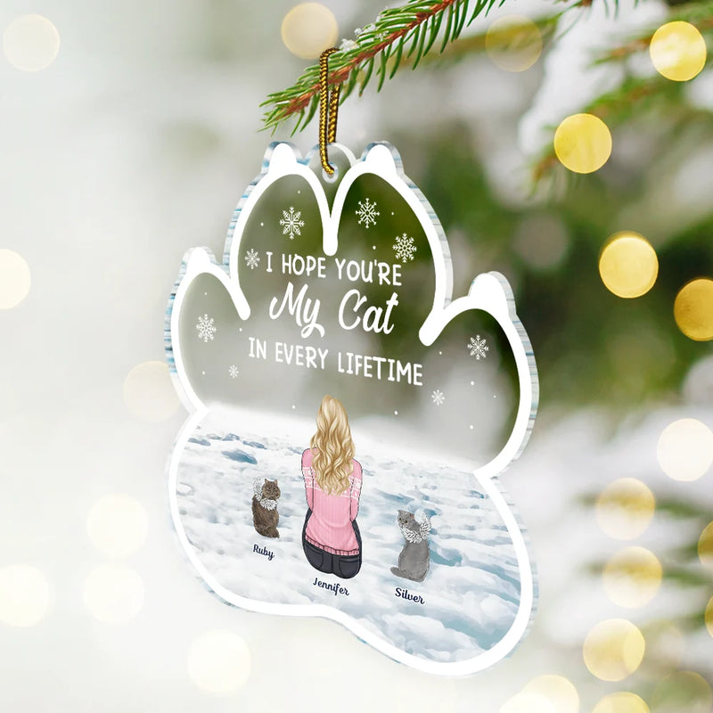 Christmas,Pet Lovers,Memorial,Sad - My Dog Every Lifetime Pet Memorial - Personalized Custom Shaped Acrylic Ornament
