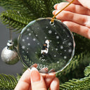 My Dogs Cats Pet - Personalized Circle Glass Ornament