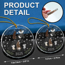 My Dogs Cats Pet - Personalized Circle Glass Ornament