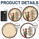 Christmas,Travel,Gift For Couples,Gift For Husband,Gift For Wife,Gift For Boyfriend,Gift For Girlfriend,Happy - My Favorite Adventure Partner Couple - Personalized 2-Layered Wooden Ornament