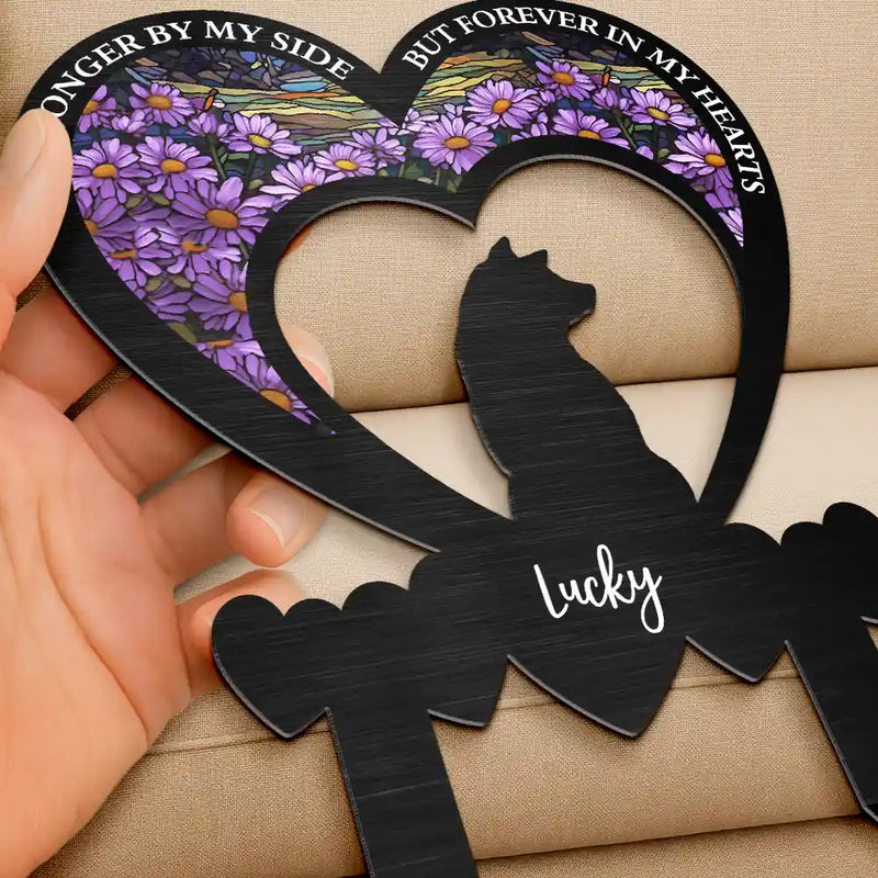 Pet Lovers, Memorial, Sad - My Favorite Hello And Hardest Goodbye - Personalized Metal Garden Stake