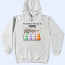 Gift For Grandma,Grandma - Grandkids,Happy - My Favourite Peeps Call Me Nanny - Personalised T Shirt