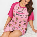 Happy,Gift For Wife,Gift For Mother,Gift For Grandma - This Grandma Belongs To Kids Pet Biscuits - Personalized Women's Sleep Tee