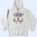 Gift For Grandpa,Gift For Father - My Favorite People Call Me Dad Grandpa 3D Effect - Personalized T Shirt