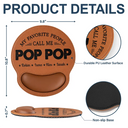 Gift For Husband,Gift For Father,Gift For Grandpa,Dad - Children,Grandpa - Grandkids,Non-Eng,Special Font,Confident - My Favorite People Call Me Daddy Grandpa - Personalized Leather Mouse Pad