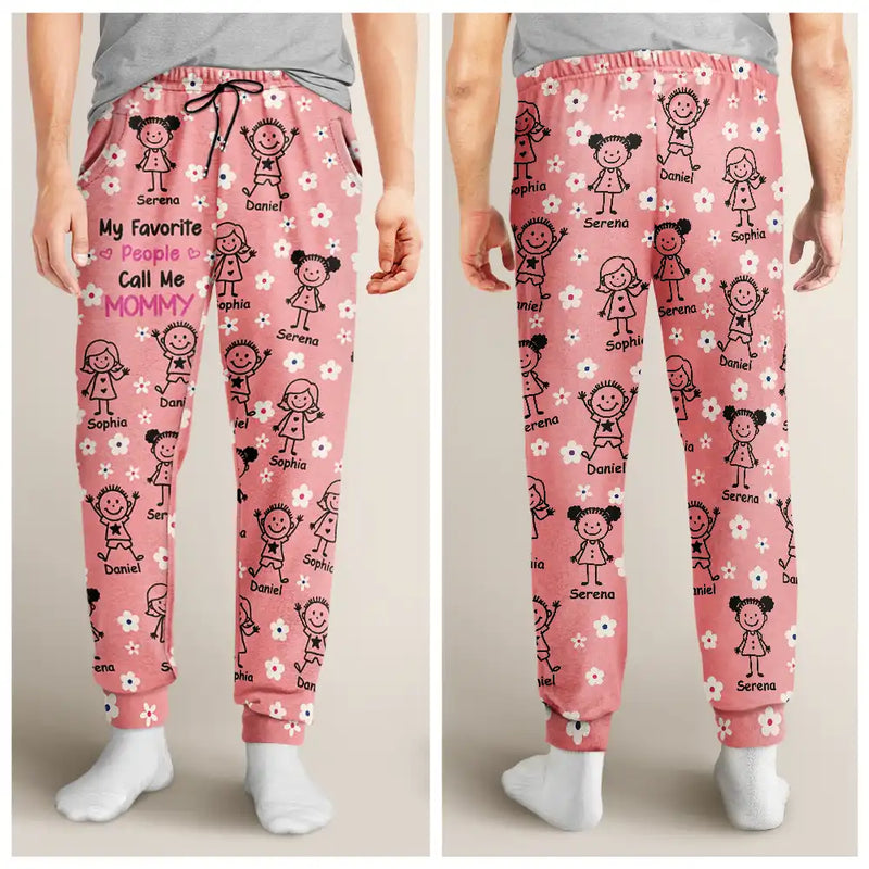 Gift For Grandma,Gift For Mother,Happy - My Favorite People Call Me Nana - Personalized Pajama Pants