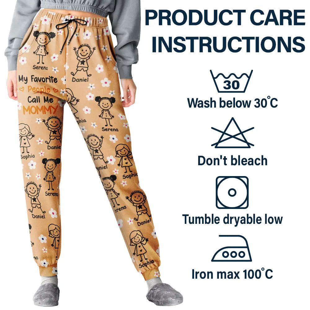 Gift For Grandma,Gift For Mother,Happy - My Favorite People Call Me Nana - Personalized Pajama Pants