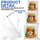 Pet Lovers, Pet Mom, Pet Dad, Dog Lovers, Dog Mom, Dog Dad, Happy, Christmas - My First Christmas With My Forever Family - Personalized Custom Shaped Acrylic Ornament