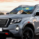 Pet Lovers,Summer,Cat Lovers,Dog Lovers - My Fluffy Heroes Are Watching Over - Personalized Auto Sunshade