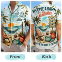Top Market,Humorous,Gift For Yourself,Summer,Retirement,Custom Text - My Give A Damn Is Broken - Personalized Hawaiian Shirt