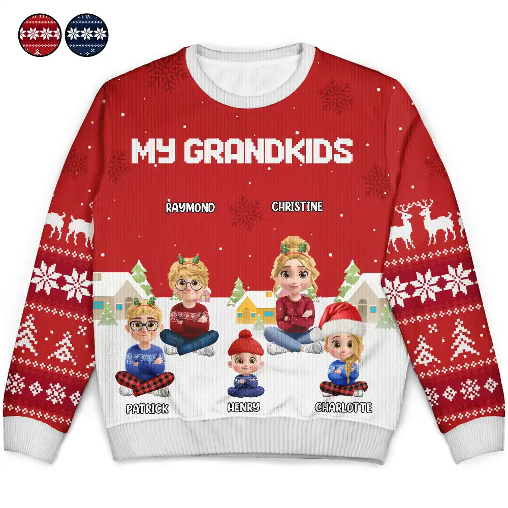 My Grandkids - Personalized Unisex Ugly Sweater