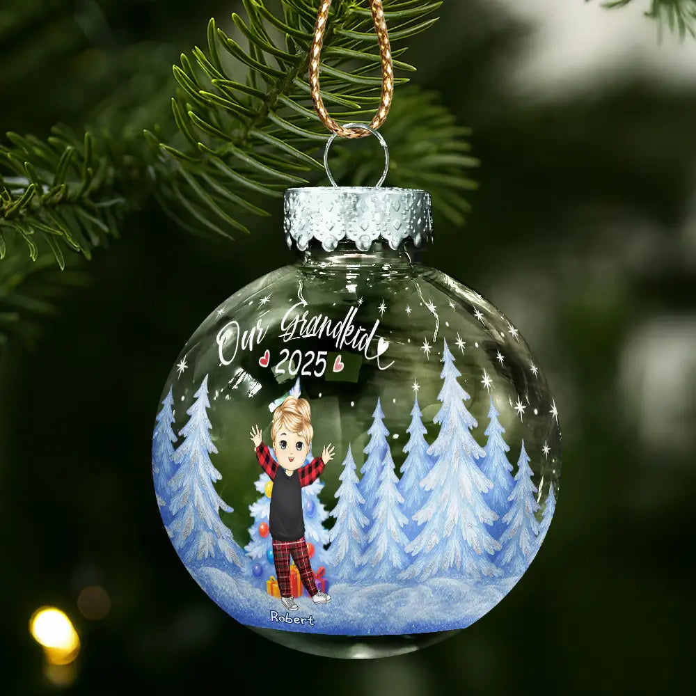 Gift For Grandparents,Parents,Christmas,Happy - My Grandkids Of Grandparents - Personalized Ball Ornament