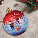 Gift For Grandparents,Parents,Christmas,Happy - My Grandkids Of Grandparents - Personalized Ball Ornament