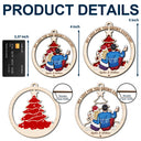 Christmas,Old Couples,Gift For Couples,Gift For Husband,Gift For Wife,Gift For Boyfriend,Gift For Girlfriend,Happy - My Love For You Grows Everyday - Personalized 2-Layered Wooden Ornament