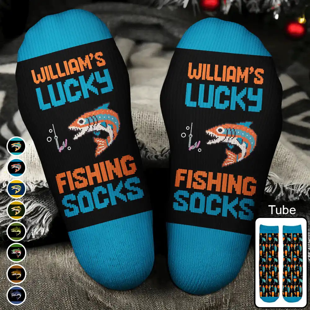 My Lucky Fishing Socks - Personalized Socks