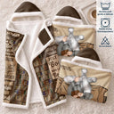 Reading, Gift For Yourself - My Reading Blanket Just A Girl Who Loves Books - Personalized Wearable Hooded Blanket

