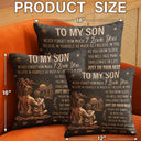 Gift For Son,Gift For Children,Indoor Decor,Inspirational,Vector - My Son Grandson Keep Moving Forward Just Do Your Best - Personalized Pillow