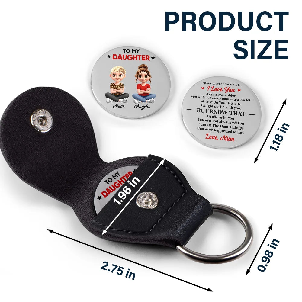 Top Market, Gift For Son, Gift For Daughter, Gift For Grandkids, Gift For Men, Gift For Women - My Son Just Do Your Best - Personalized Leather Pocket Hug