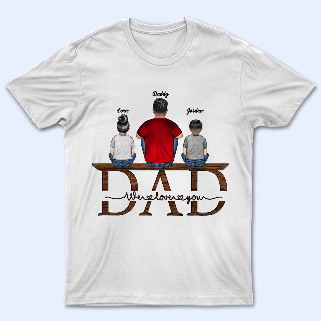 Wander Prints Daddy Bear Always There for His Cubs - Birthday, Loving Gift for Dad, Father, Grandpa, Grandfather, Daughters, Sons - Personalized Custom T Shirt T-Sh