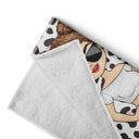 Serviette de plage personnalisée avec imprimé animalier, motif mer, océan, piscine, anniversaire, été, pour lui, elle, vous-même, petite amie, petit ami, meilleur ami, amoureux en voyage