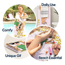 Serviette de plage personnalisée avec imprimé animalier, motif mer, océan, piscine, anniversaire, été, pour lui, elle, vous-même, petite amie, petit ami, meilleur ami, amoureux en voyage