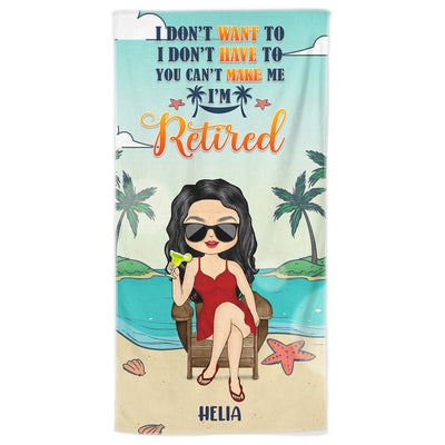 Retirement Beach Towel