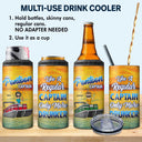 Boating Pontoon Captain - Birthday, Traveling, Cruising Gift For Pontooning Lovers, Beach Lovers, Travelers - Personalized Custom 4 In 1 Can Cooler Tumbler