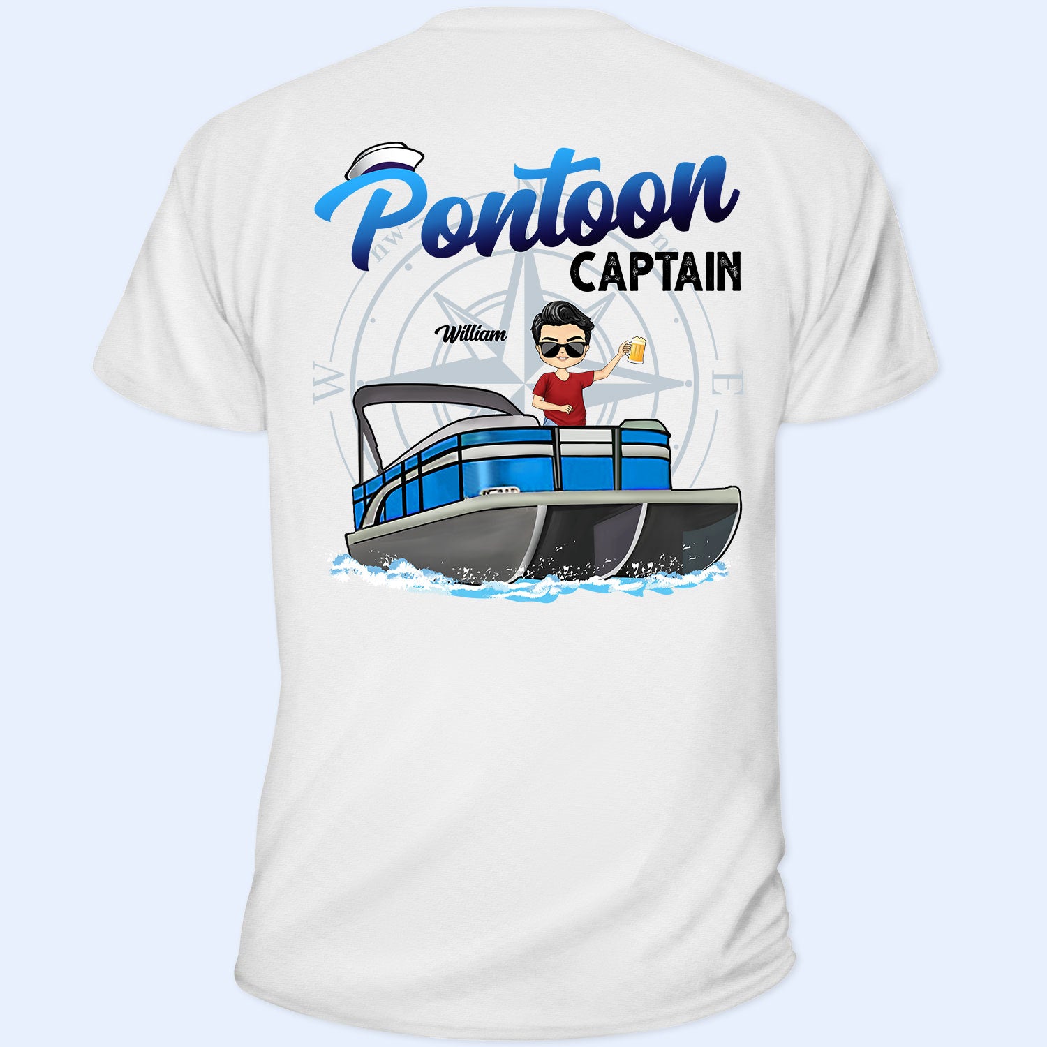 Boating Pontoon Captain - Gift For Pontooning Lovers, Lake Lovers, Travelers - Personalized Custom T Shirt