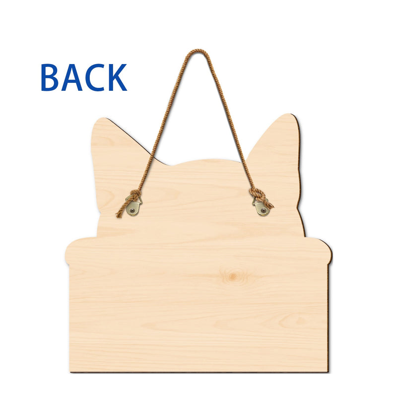 Cats Welcome People Tolerated - Home Decor, Housewarming Gift For Cat Lovers - Personalized Custom Shaped Wood Sign