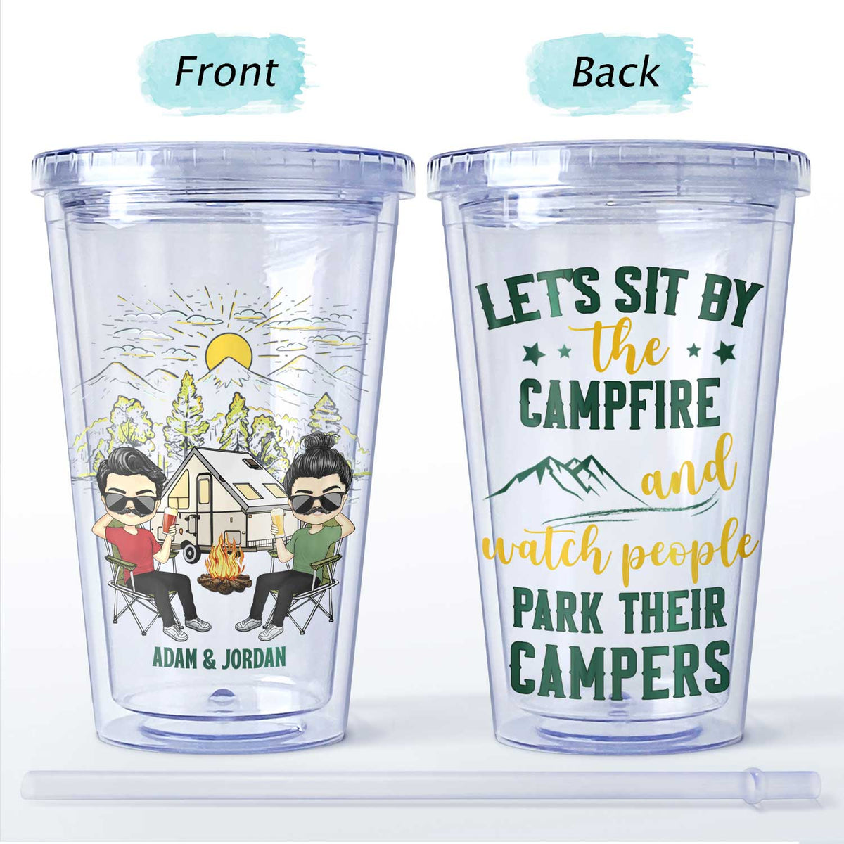 Husband And Wife Camping Partners For Life - Gift For Couples, Husband ...