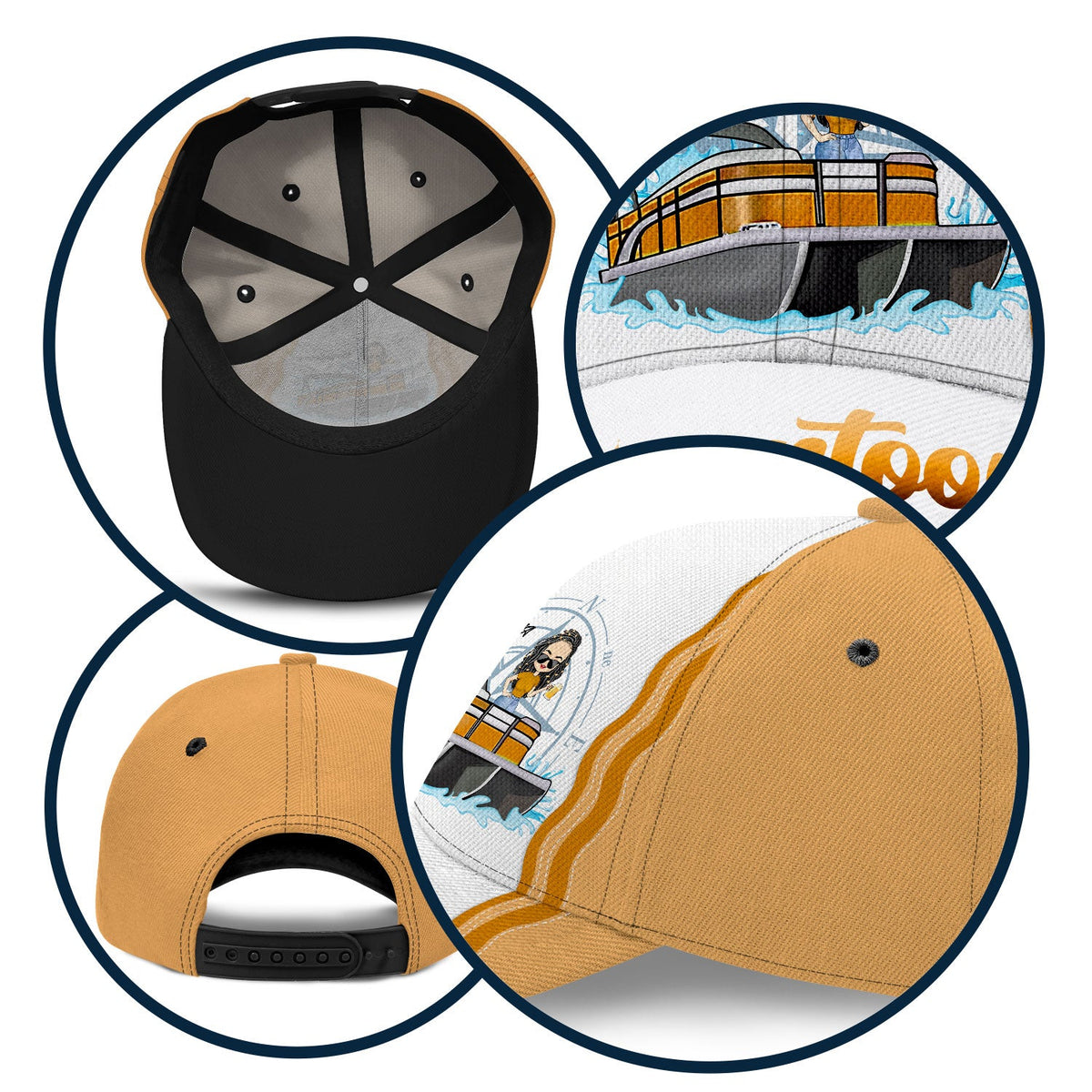 Boating Pontoon Queen Tritoon Queen - Gift For Pontooning Lovers, Lake Lovers, Travelers - Personalized Classic Cap
