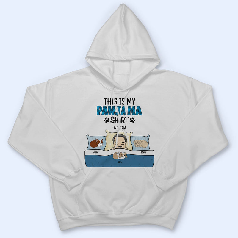 T-shirt « This Is My Pawjama » - Cadeau pour les amoureux des chiens, les mamans et les papas - T-shirt personnalisé