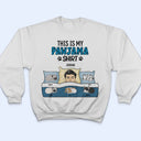T-shirt « This Is My Pawjama » - Cadeau pour les amoureux des chiens, les mamans et les papas - T-shirt personnalisé
